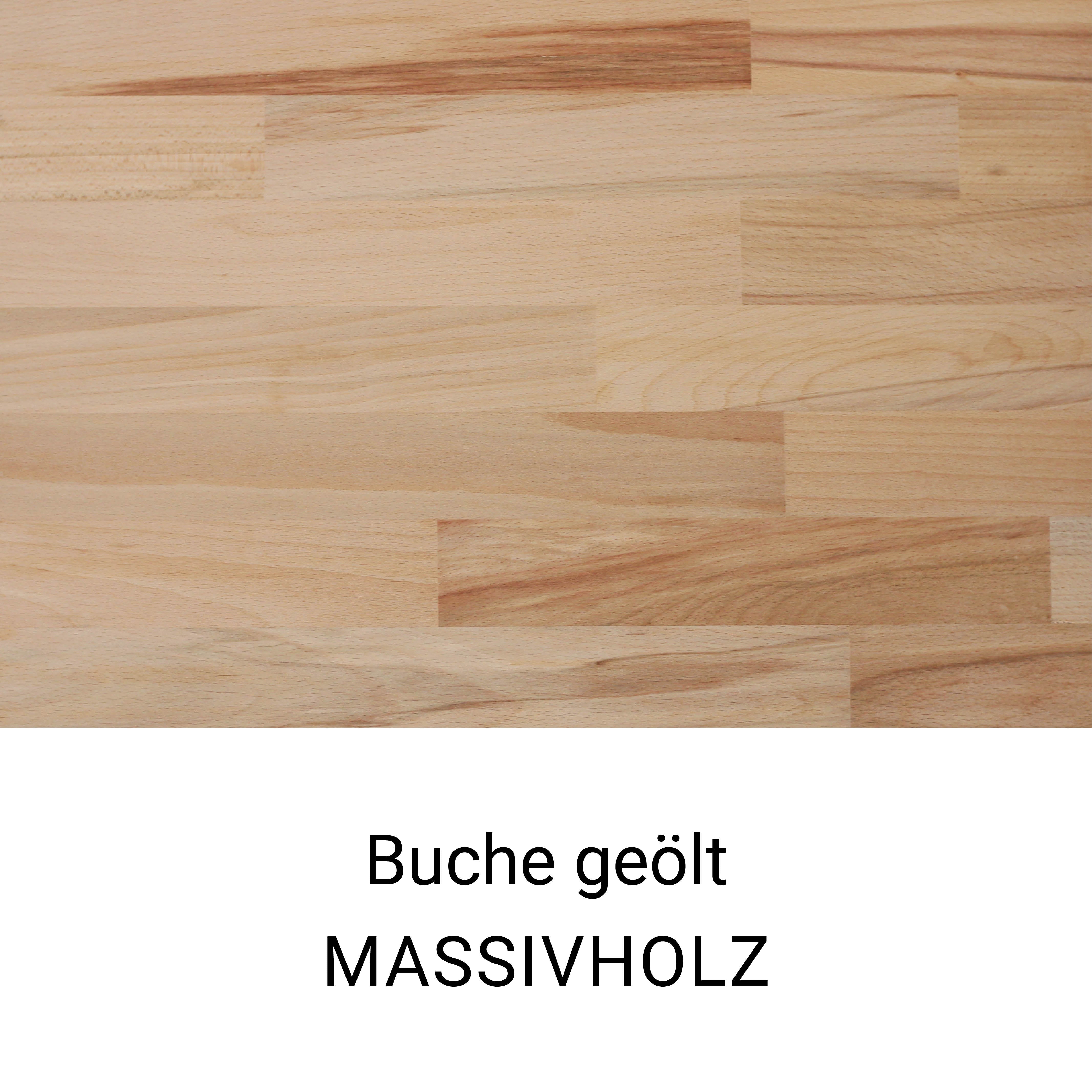 Echtholz-Muster einer Oberfläche aus massivem und geöltem Buchenholz